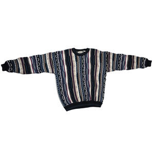 Vintage Cotton Traders Sweater Adult XL/T Knit Textured Pullover Mens Crewneck